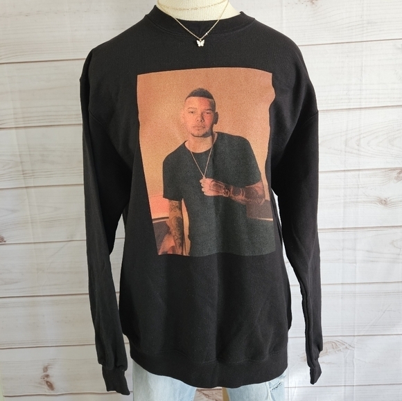 Kane Brown 2020 Beautiful Concert Tour Crewneck Sweatshirt in Black Size Large - Picture 3 of 11